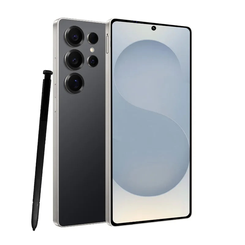 Vision mondiale S25 Ultra Smartphone 5G Android 12 8GB RAM 512GB ROM 6.8 pouces téléphone 1920x1080HD 24 + 48MP 4 5G réseau téléphones mobiles