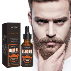 Huile de Soin de la Barbe Biologique Naturelle pour Homme, Brillance Rapide, Adoucissement de la Barbe, Renforce les Moustaches, Lisse, Nourrissant, Soins Capillaires, 2 Pièces