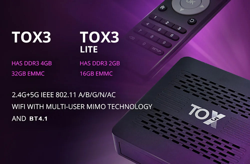 TOBERY-Boîtier Smart TV Android 11, Amlogic S905tage, 4 Go/32 Go, WiFi 1000m, BT, 4K, lecteur multimédia décodeur