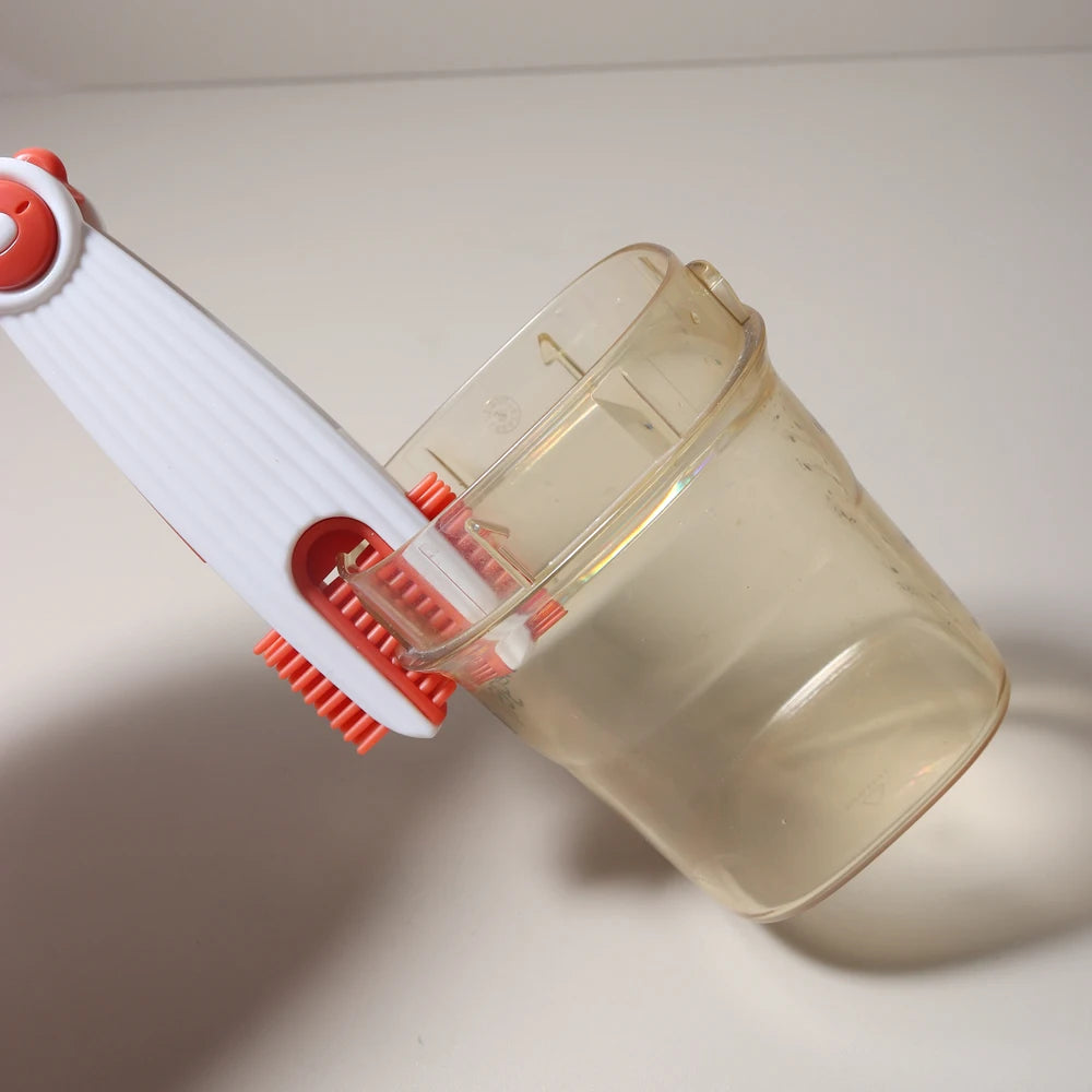 Ensemble de nettoyage de biberons 4 en un, brosse à sucette portable en Silicone, brosse en paille, rinçage de biberon rotatif à 360 degrés