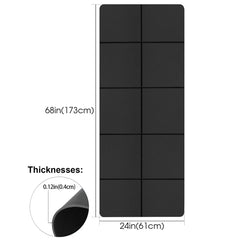 Tapis de yoga sport fitness EVA mousse confortable 4mm d'épaisseur tapis de yoga sport yoga et Pilates tapis de gymnastique