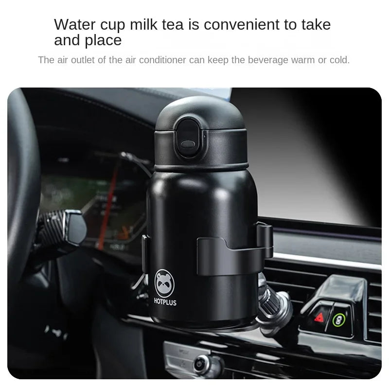 Porte-gobelet d'eau pour voiture, porte-boisson au thé, sortie de climatisation, cendrier, siège à cadre fixe, multifonction