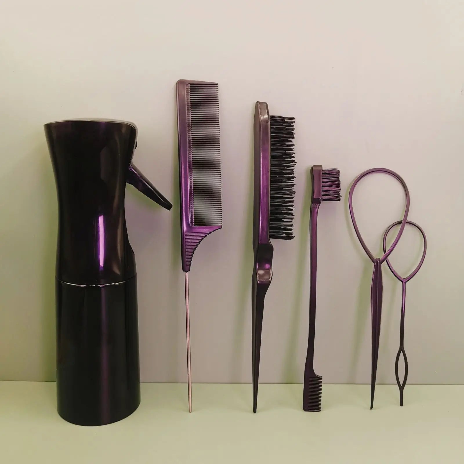 Coiffure enfant en bas âge boucle Topsy Rat queue de poney outils tresse bord brosse ensemble peigne pulvérisateur bouteille accessoires de coiffure enfants filles