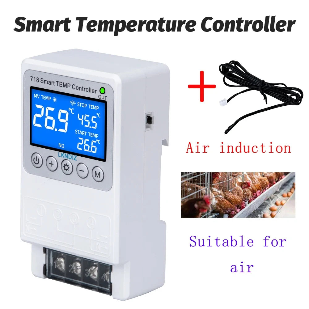 Contrôleur WIFI intelligent de température, Thermostat Constant, interrupteur de contrôle de synchronisation, contrôle du Cycle, Option de tête de capteur Multiple