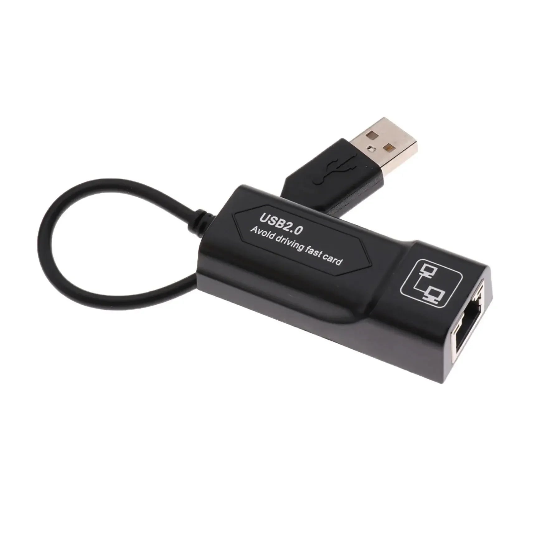 Adaptateur Ethernet USB 2.0 vers RJ45 – Carte réseau filaire 100 Mbps pour ordinateur/ordinateur portable, Plug & Play sans pilote