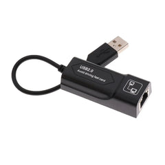 Adaptateur Ethernet USB 2.0 vers RJ45 – Carte réseau filaire 100 Mbps pour ordinateur/ordinateur portable, Plug & Play sans pilote