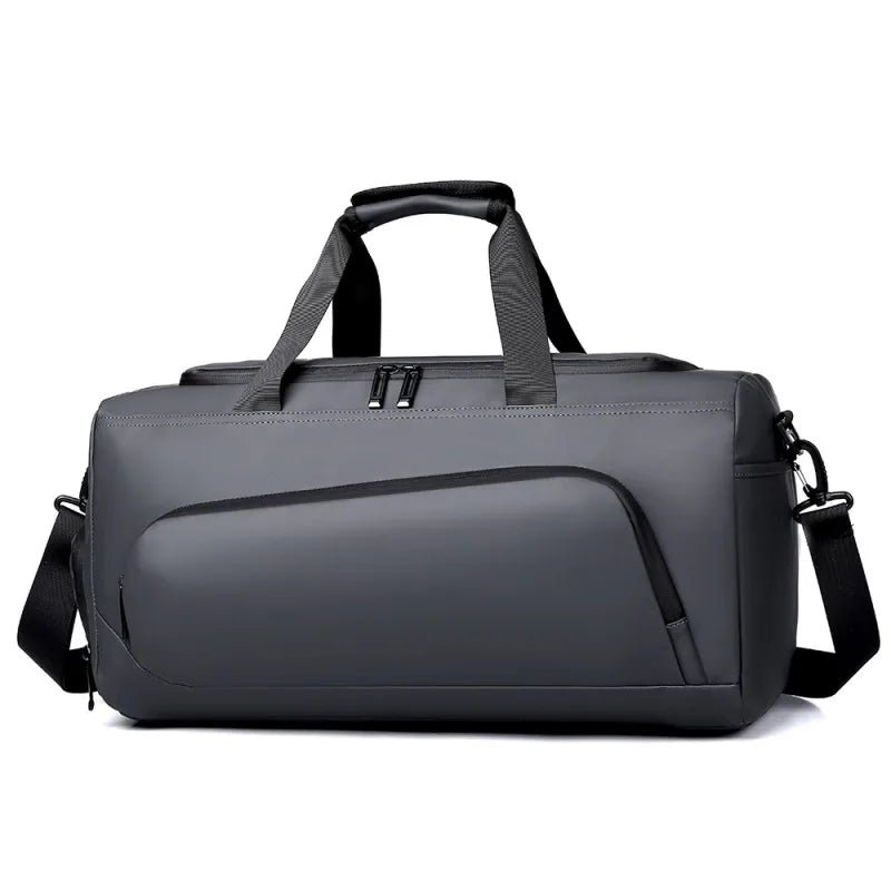 Sac de sport, sac à main de grande capacité, sac polochon de voyage portable, multi-compartiments avec rangement de chaussures, parfait pour les vacances, la salle de sport