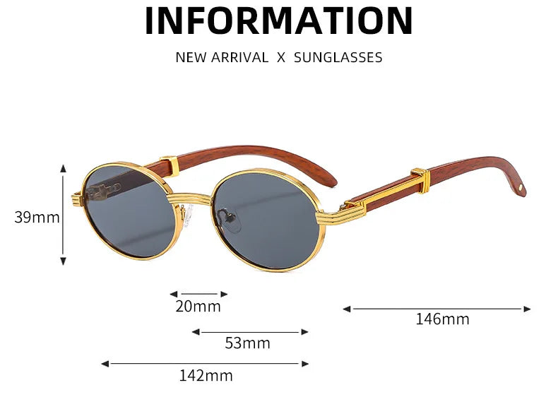 Lunettes de soleil rétro Imitation Grain de bois pour hommes et femmes, ovales, tendance, Protection Uv, nouvelle collection