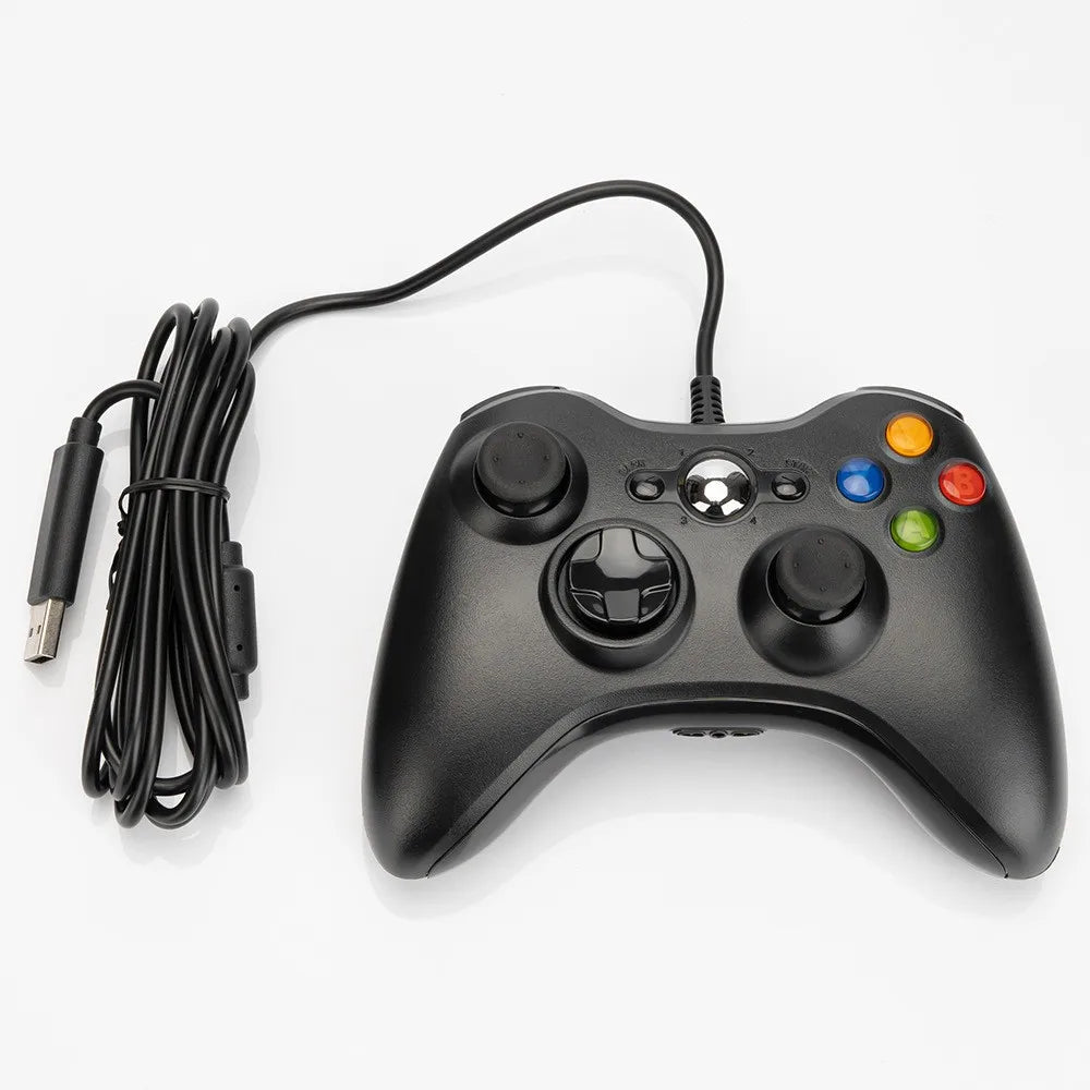 Le contrôleur de jeu filaire 360 prend en charge Xbox 360 et Windows 7/8/10, avec moteur intégré, plusieurs couleurs au choix