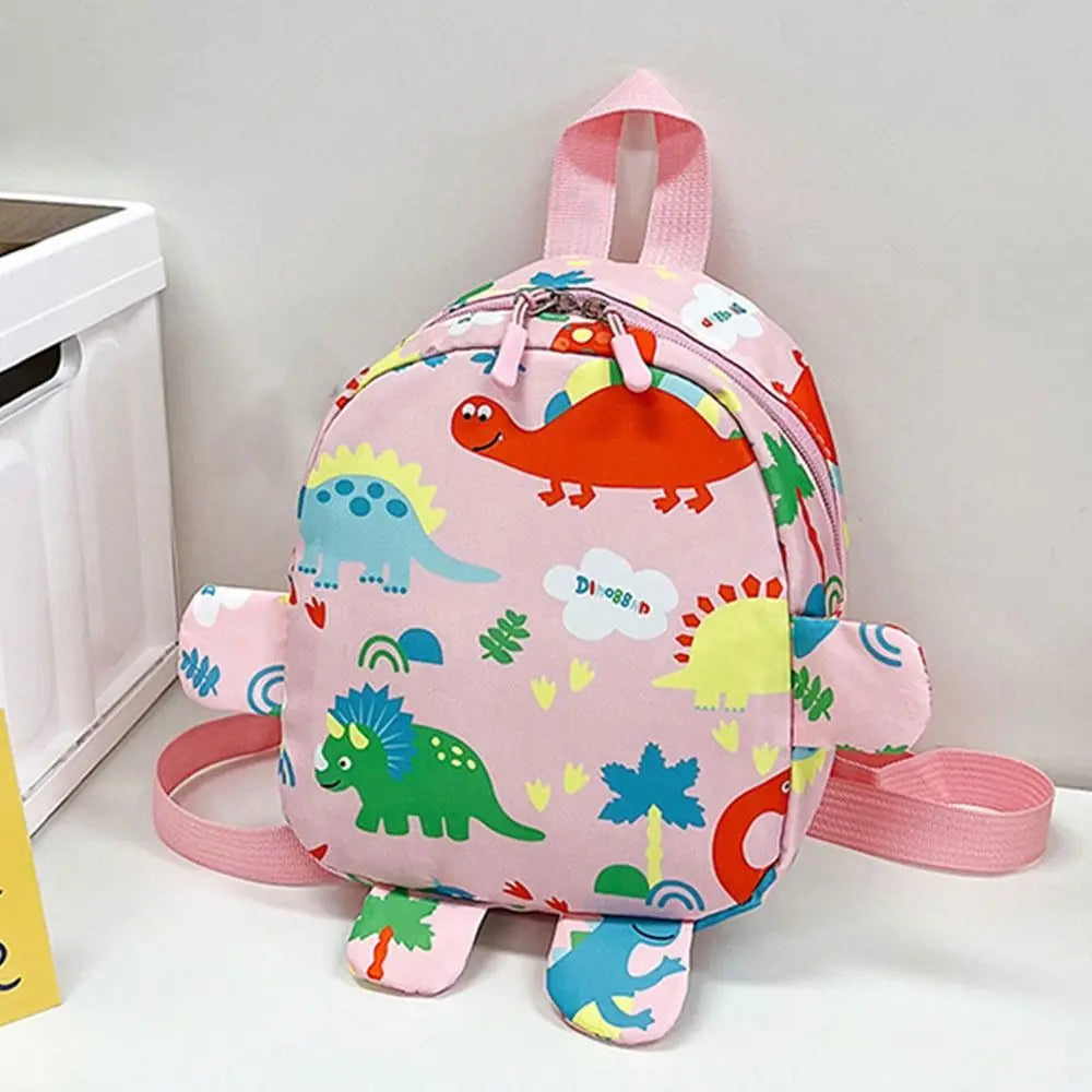 Sac à dos en nylon de dinosaure de dessin animé animal de maternelle, cartable pour enfants, petits sacs Kawaii d'école pour garçons et filles