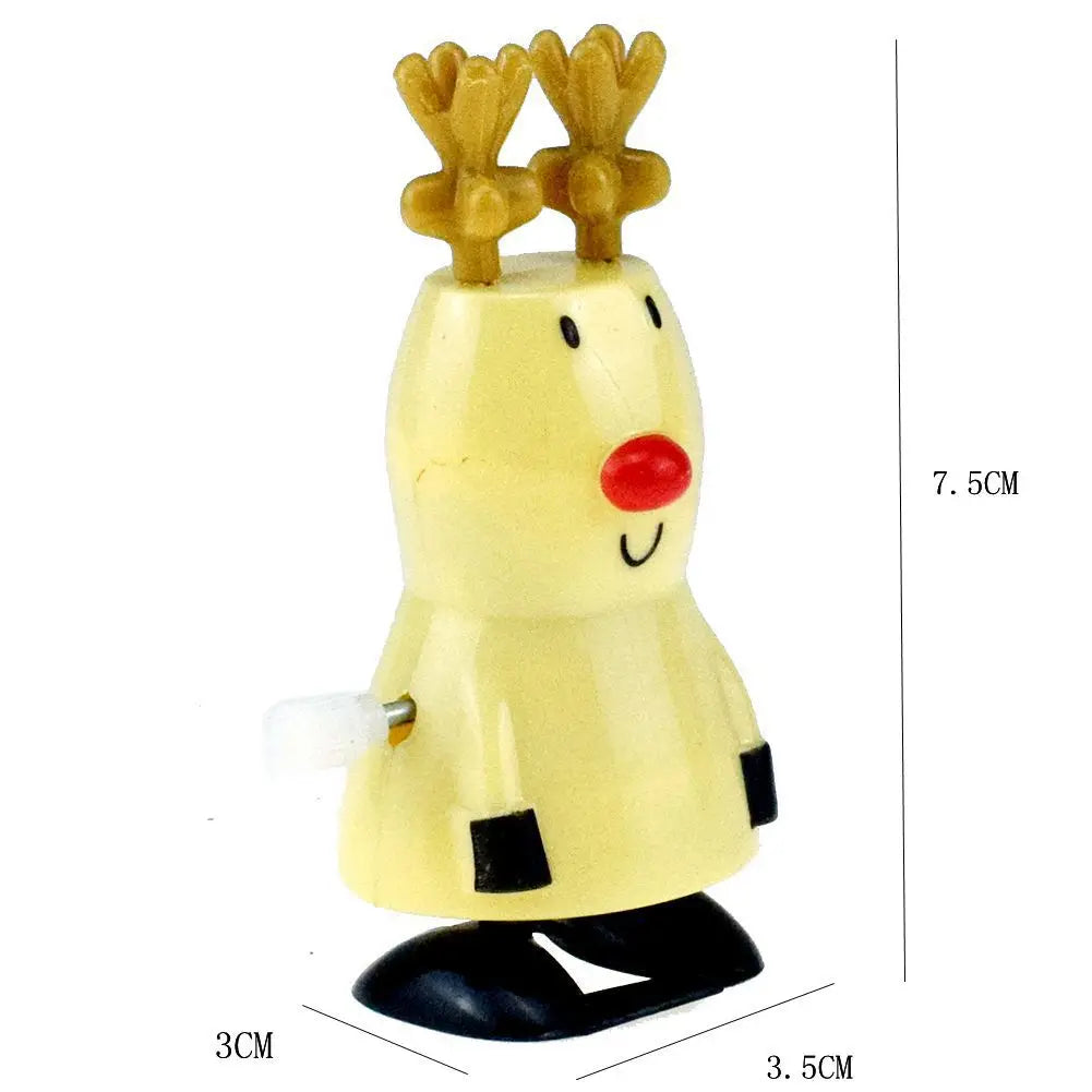Jouets d'ornement de Noël pour enfants, père Noël sautant, wapiti, bonhomme de neige, fournitures de fête de la maternelle, cadeaux du Nouvel An