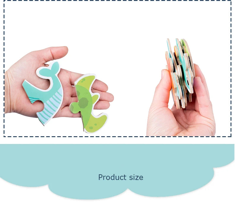 Montessori bébé Puzzle jouets éducatifs pour enfants 2 à 4 ans enfant en bas âge 3D Puzzle en bois enfants boîte de fer jeux de Puzzle jouets