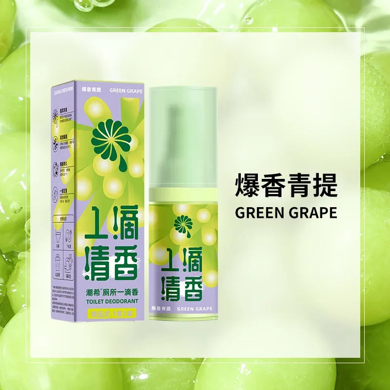 Déodorant de salle de bain une goutte de parfum l'odeur concombre jasmin vert raisin désodorisant durable chambre toilette déodorant arôme