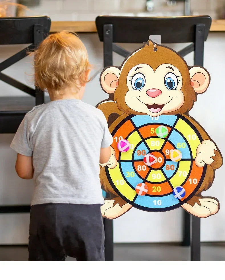Jeu de fléchettes Montessori pour enfants, jouet pour bébé, balle collante, sports d'intérieur et d'extérieur
