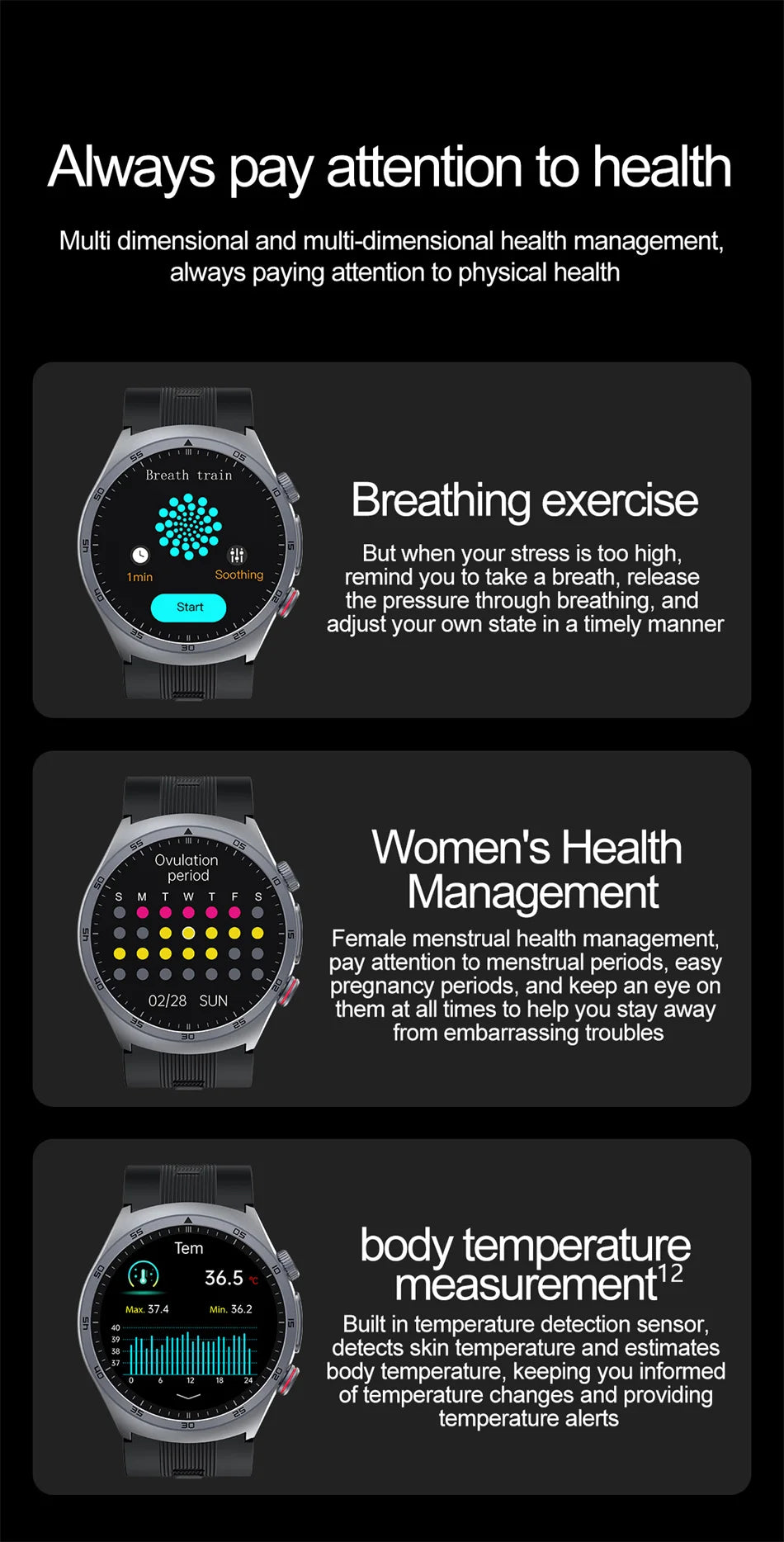 2025 santé montre intelligente NFC ECG pompe à Air pression artérielle oxygène sanguin ECG + PPG Bluetooth appel NFC montre intelligente pour hommes femmes Airbag