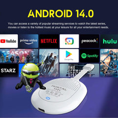 Android TV Stick Smart 4K Home cinéma Mortal Q2 ultra AllwinnerH313 Netflix YouTube Wifi6 Bluetooth Chromecast télécommande vocale