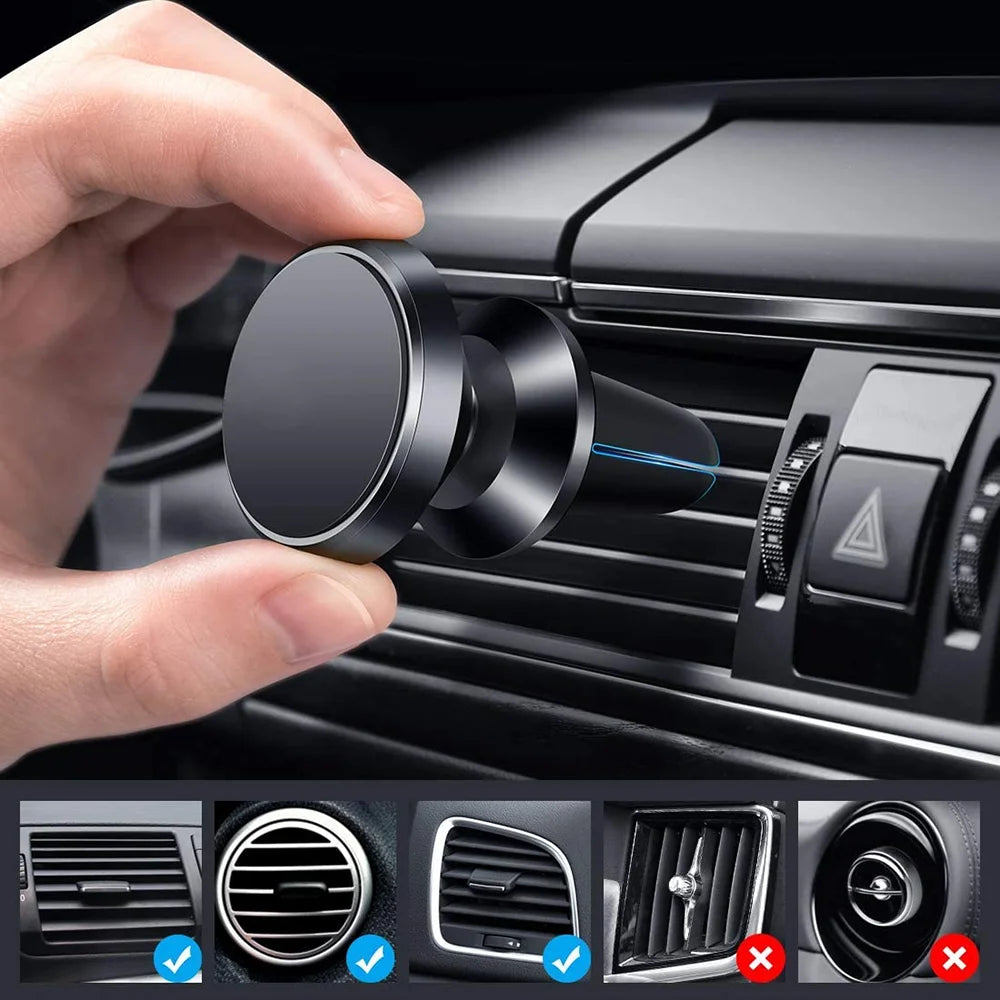 Support de téléphone magnétique dans la voiture GPS support de ventilation support magnétique support de téléphone portable de voiture accessoires de voiture intérieur autocollant magnétique de voiture