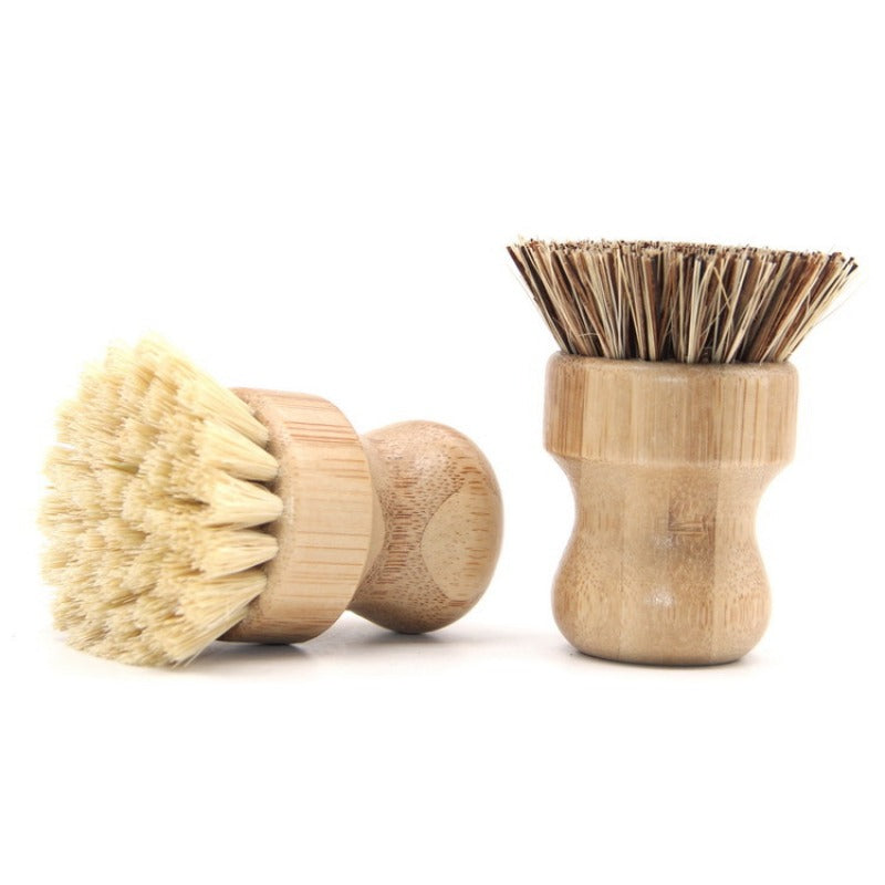 Brosse à récurer la vaisselle en bambou Regina, brosse à récurer la vaisselle en bois de cuisine, brosse à livres pour laver la vaisselle, casserole en fonte, 1 pièce, 2 pièces
