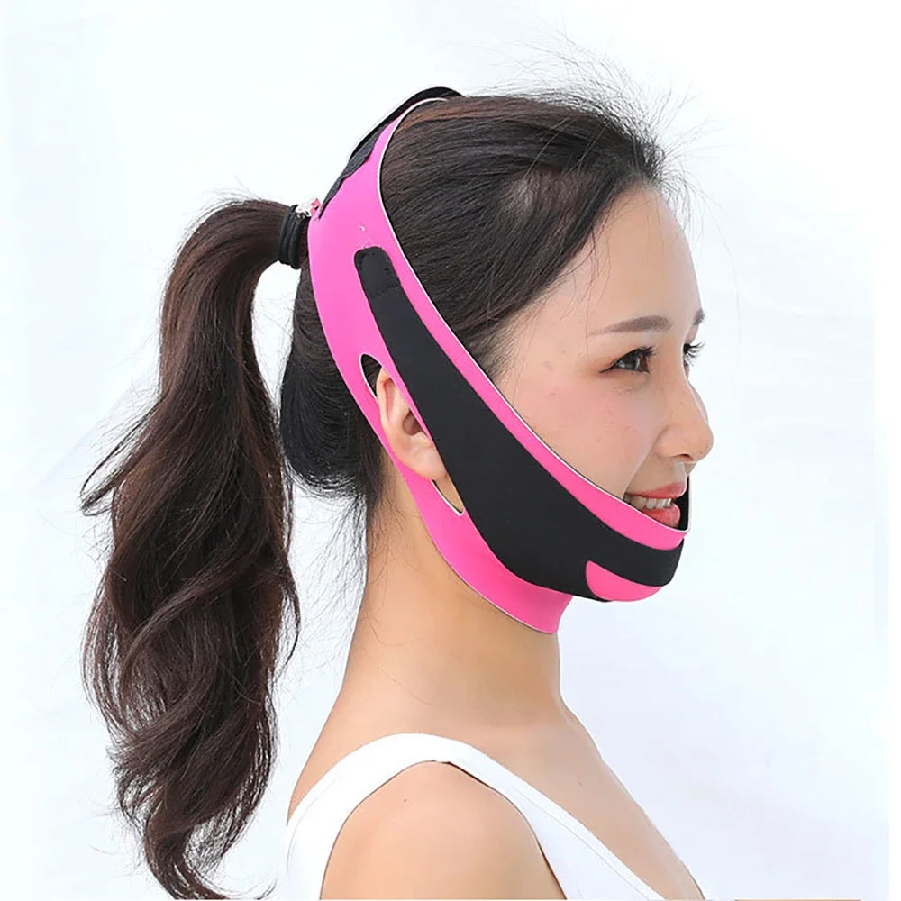 Bandage élastique amincissant pour le visage, ligne en V, façonnant le menton et les joues, ceinture de Massage du visage, soins de la peau, outils de beauté