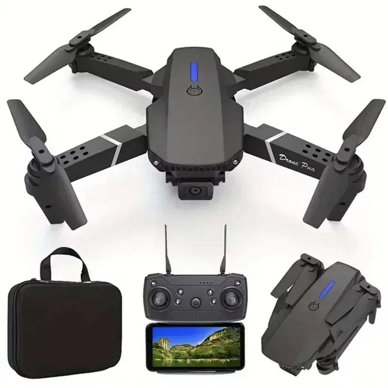 Elite E88 2024 RC Drone – 4K Ultra HD Camera | Foldable and Portable | Altitude Hold | Perfect Gift for Adults and Children