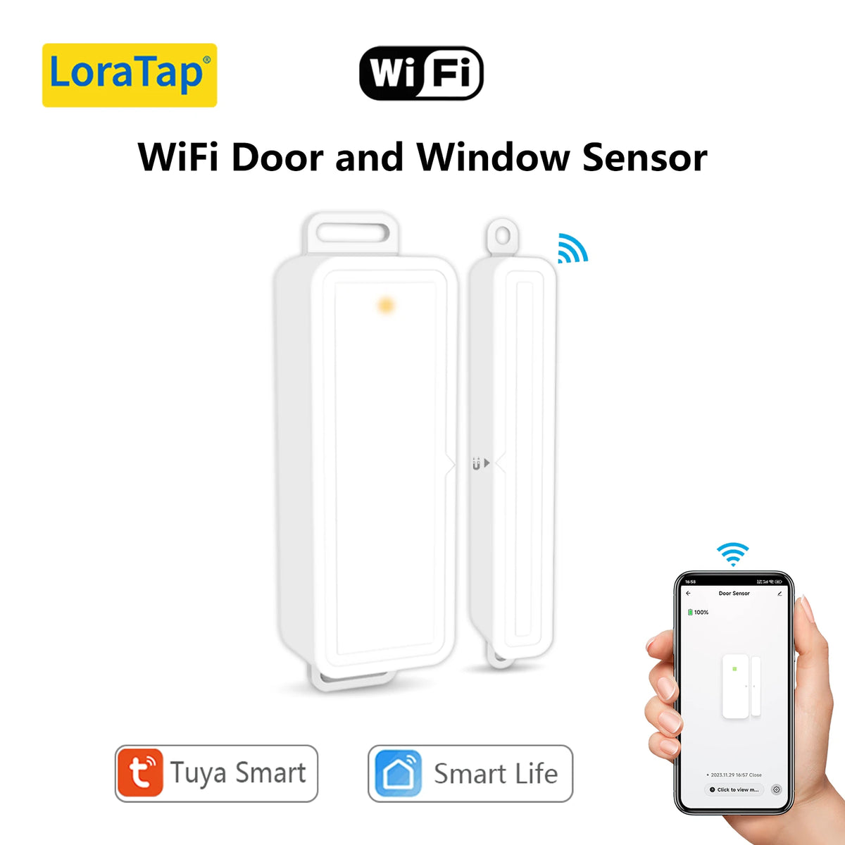 LoraTap Tuya Smart Life WiFi ZigBee capteur de porte et fenêtre interrupteur de scène télécommande alertes détecteurs Intelligence de la maison