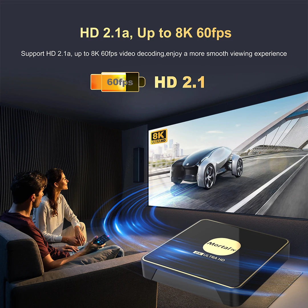Boîtier Smart TV android 13, wi-fi 6, lecteur multimédia en Streaming 4K HDR10, Rockchip3528, 4 go 64 go, grande mémoire, Bluetooth, Chromecast TV Box T3