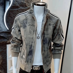 Veste de marque à la mode pour hommes, nouveau modèle rétro décontracté à manches longues, Niche belle