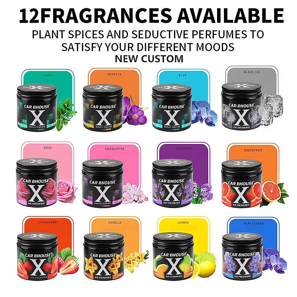 Désodorisant de voiture en gel solide, désodorisant général, parfum multiple durable, adapté pour chambre à coucher, salon, armoire HOShoe, 220G