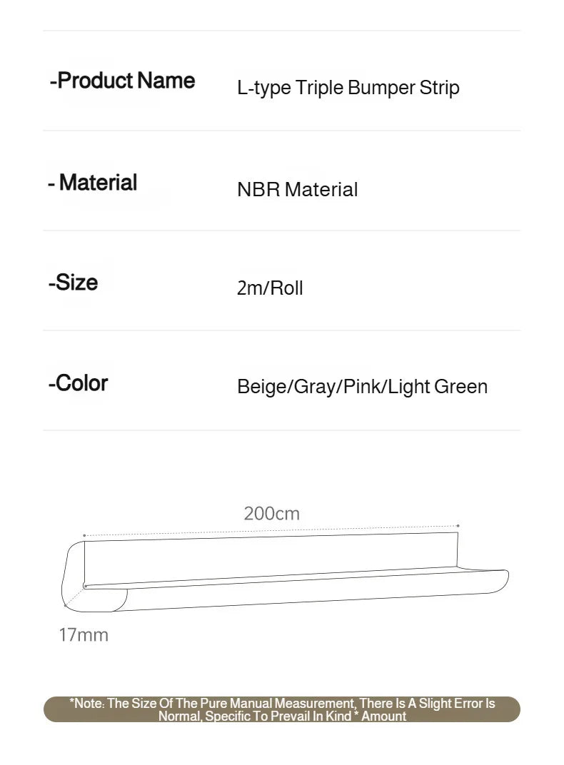 Corner Edge Protection Bumper, Baby Safety Corner Protector, Children's Furniture Corner Strip, Anti-Collision Foam Protection