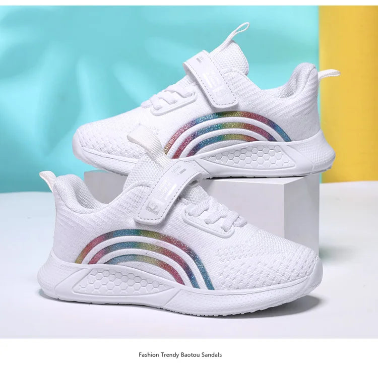Nouveau Design rouge formateurs chaussures pour enfants filles confortable plate-forme fille chaussures de sport grande taille 38 enfants baskets de course