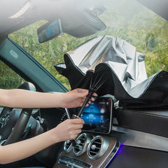 Pare-soleil de voiture, Parasol de Protection pour pare-brise intérieur d'été, accessoires de Protection pour ombrage automobile