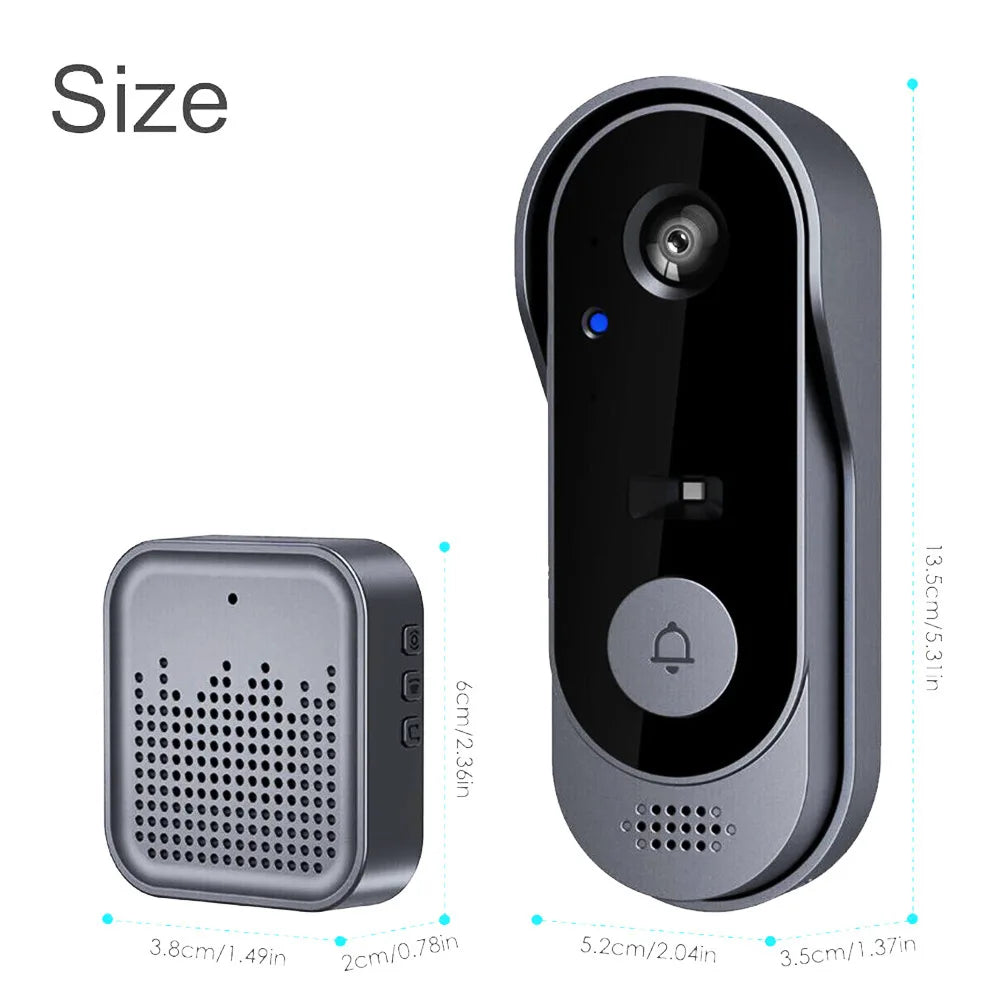 Tuya sonnette avec caméra sans fil Bundle vidéo sonnette WIFI HD téléphone extérieur porte cloche caméra sécurité vidéo interphone IR nuit
