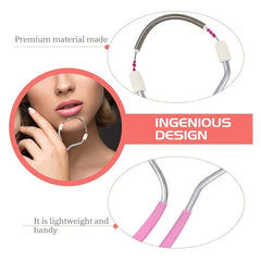 Facial hair remover for women, removes unwanted hair on the upper lip, chin, face, portable spring hair remover for smooth skin