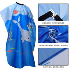 Cape de barbier professionnelle pour enfants, accessoires durables, cape de coupe de cheveux mignonne, imperméable, salon de coiffure