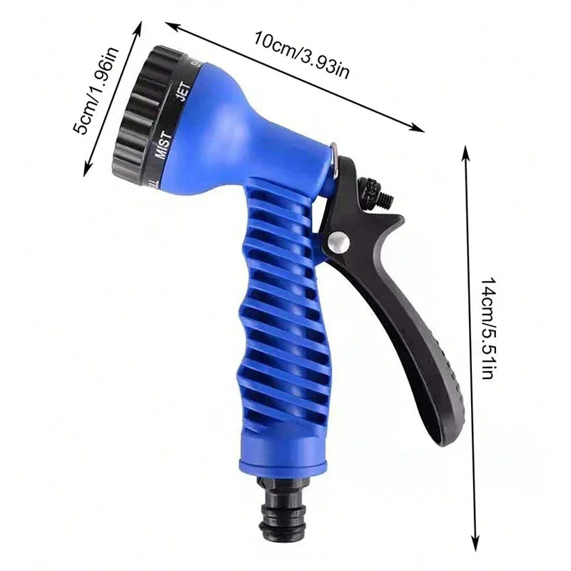 Tuyau magique extensible, lavage de voiture à haute pression, 7 fonctions de pulvérisation d'eau, pistolet à eau, tuyau d'arrosage de jardin domestique