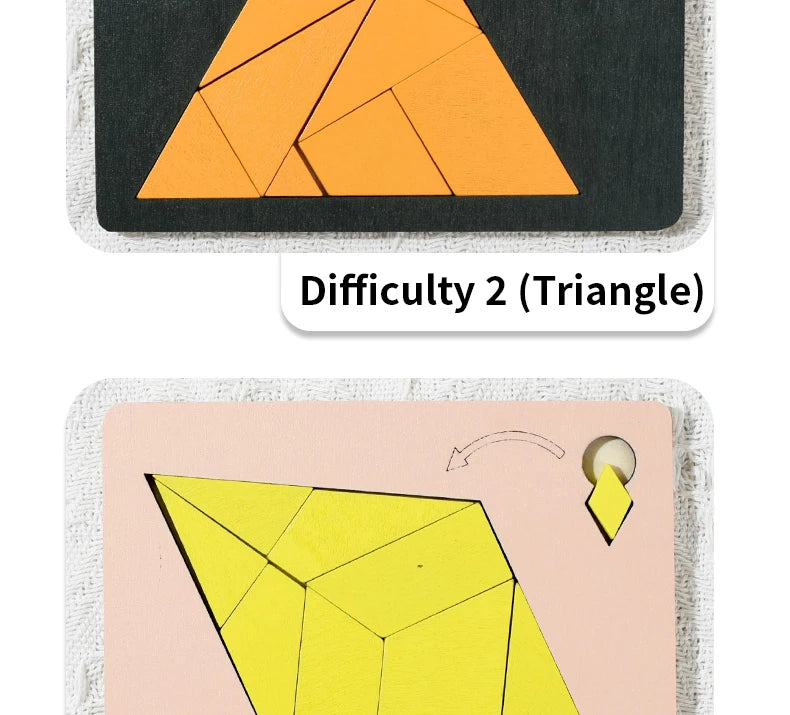 Puzzle en bois pour enfants, planche en bois, Montessori, apprentissage 3d, planches d'activités éducatives précoces, jouets pour enfants