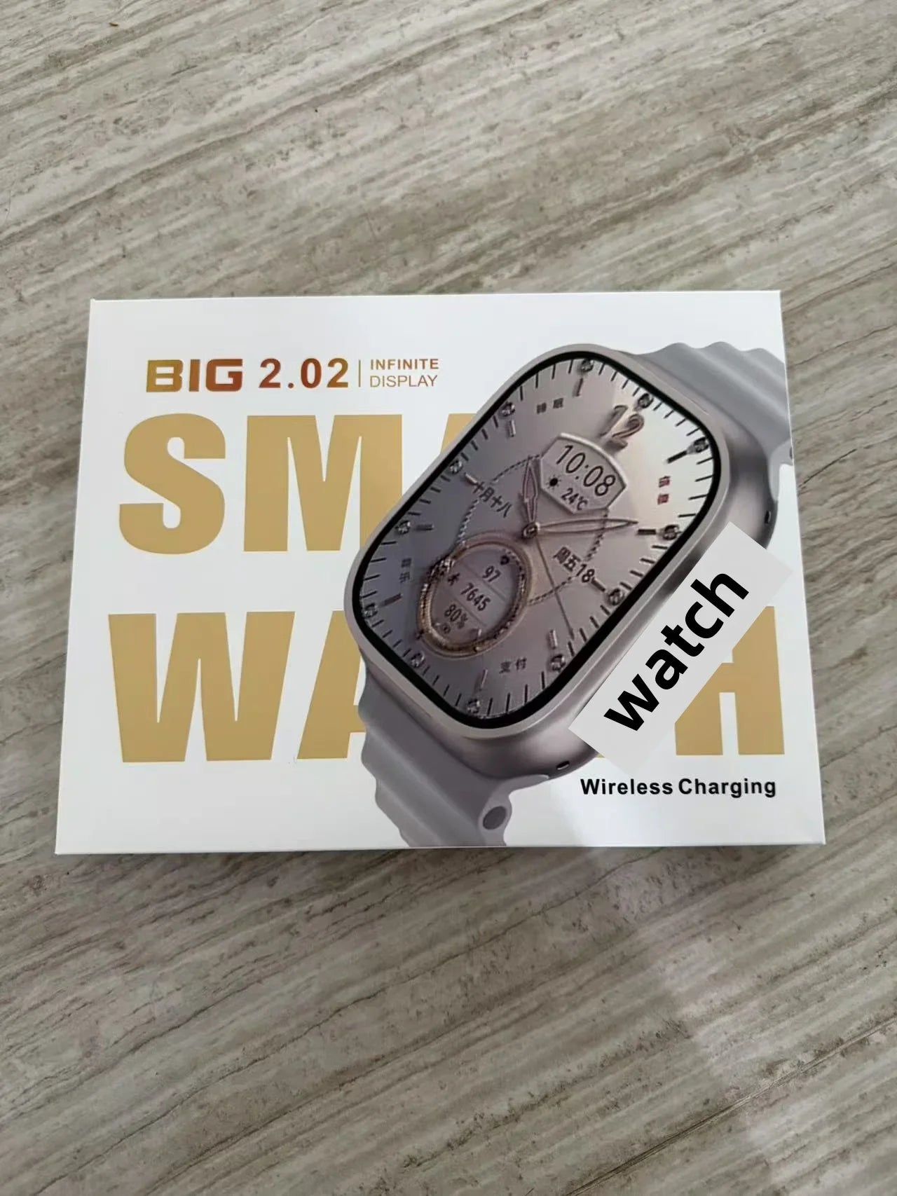 Montre intelligente avec écran Full Touch HD 2.08 "49mm, Support NFC, charge magnétique, appels Bluetooth, santé et Fitness Tra