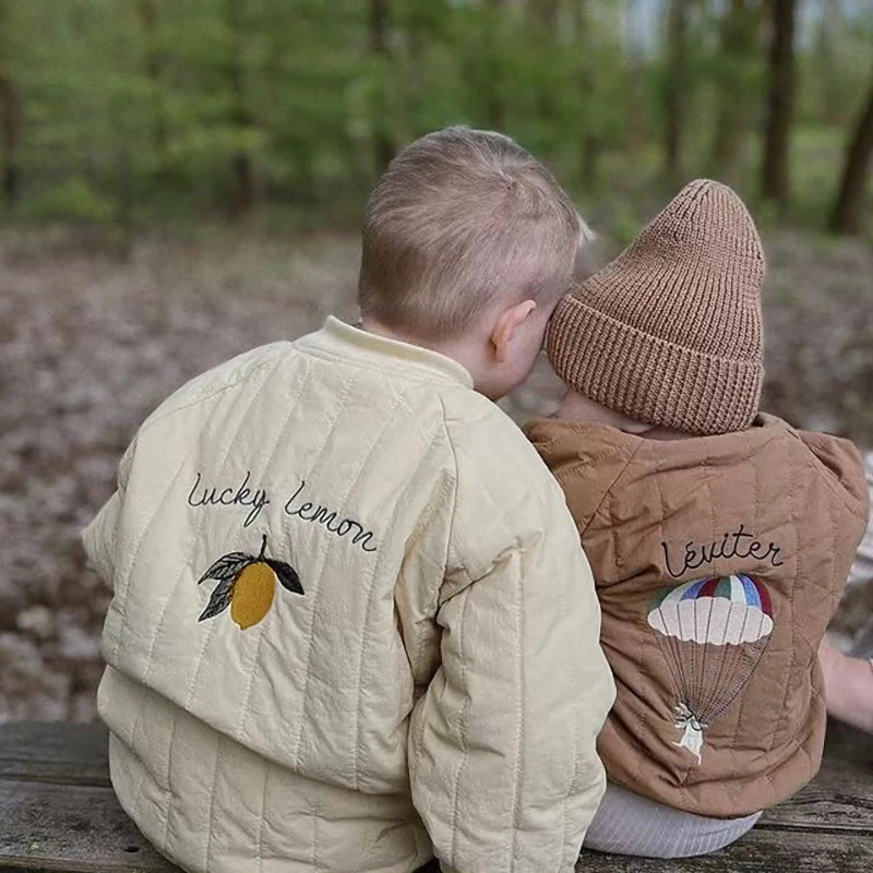 1-6Y enfants vêtements automne épaissi vers le bas coton fille veste bébé enfants manteau chaud enfant en bas âge vêtements d'extérieur pour enfants vêtements d'hiver