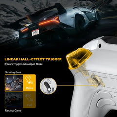 Contrôleur de jeu sans fil à écran interactif, pour Switch/PC/iOS/Android, bâton à effet Hall, lumière RGB 1800mAh avec station de chargement