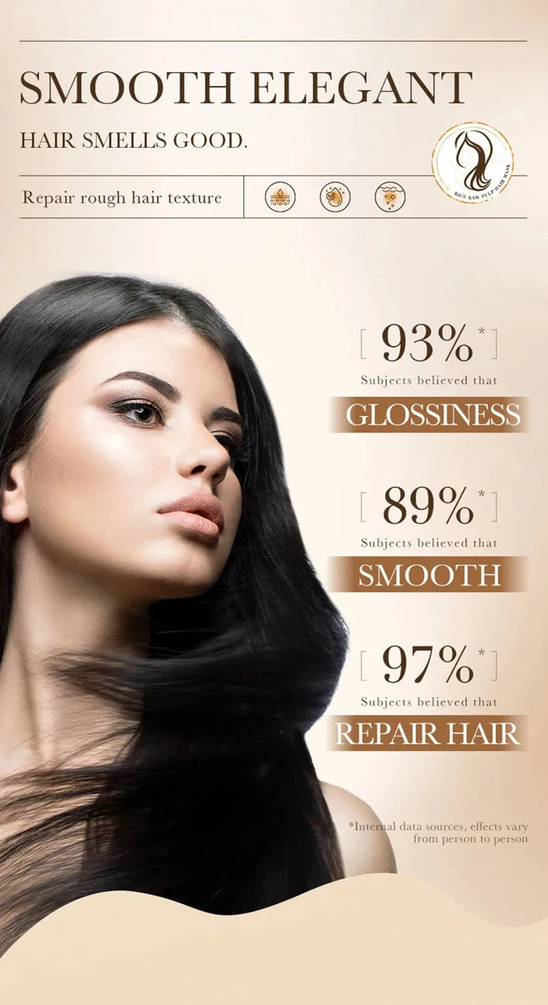 Magic repairing hair mask, prevents dryness, branch damage, tangles, frizz, deeply hydrates, smooths, soft, professional, natural care