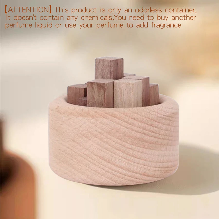 Diffuseur d'arôme en bois sans parfum, accessoires pour la maison, décoration de chambre, ornements en bois, aromathérapie, voiture, étiquettes d'air, décorations