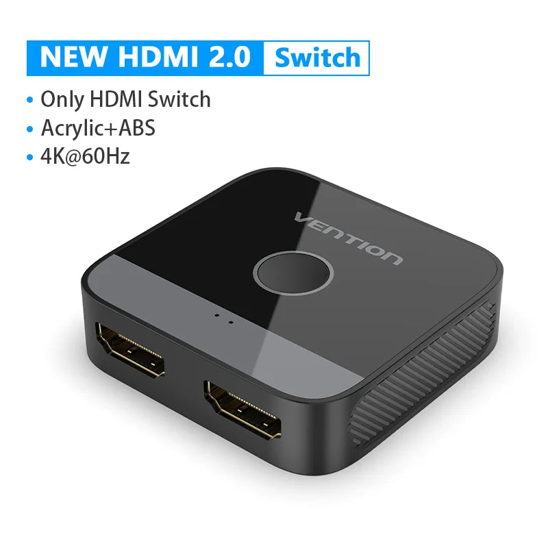 Vention HDMI commutateur 4K 60Hz bi-direction 2.0 commutateur HDMI 1x2/2x1 adaptateur pour PS4/5 Xiaomi TV Box 8K HDMI 2.1 répartiteur