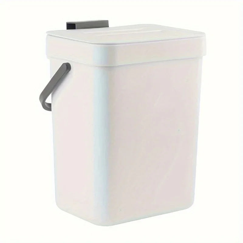Poubelle de cuisine, petit poubelle de compost de comptoir avec couvercle, récipient de sucettes alimentaires sans odeur, poubelle murale