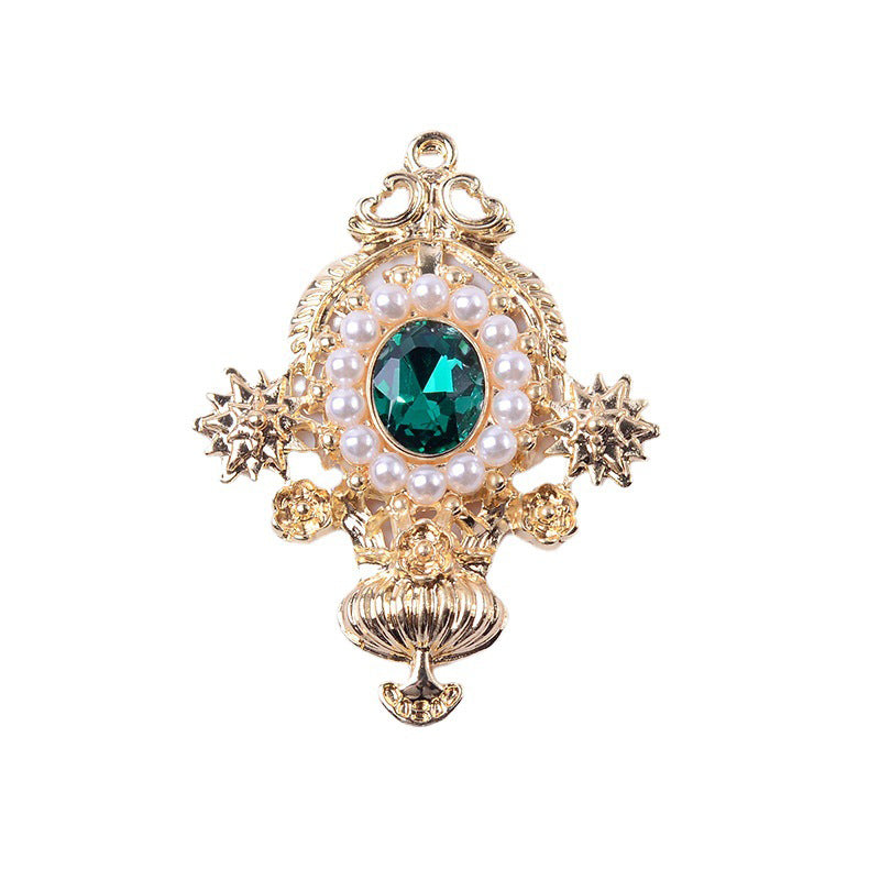 Accessoires de bijoux en alliage de diamant, pendentif de personnalité de mode, accessoires de cheveux de bricolage, matériel de boucles d'oreilles