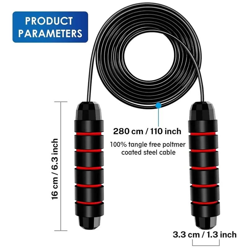 1 pièces la nouvelle corde à sauter fil d'acier exercice de saut réglable saut Fitness entraînement entraînement équipement de Sport à domicile sans enchevêtrement
