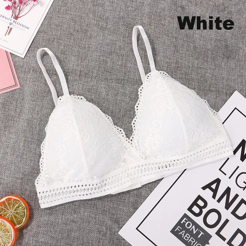 Soutien-gorge en dentelle, Sexy, décolleté en V profond, coupe Triangle, sans couture, Fitness, Yoga, sport, Lingerie, sous-vêtements, respirant, Push Up