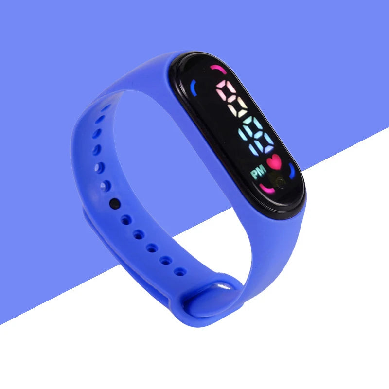 Montres numériques LED pour enfants, montre-bracelet en silicone pour garçons et filles, horloge de sport étanche, luxe, nouveau