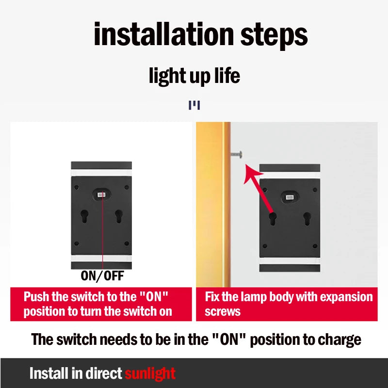 Lampe murale solaire extérieure étanche à énergie solaire éclairage haut/bas pour jardin cour décoration extérieure de la maison IP65 lumière de chemin solaire