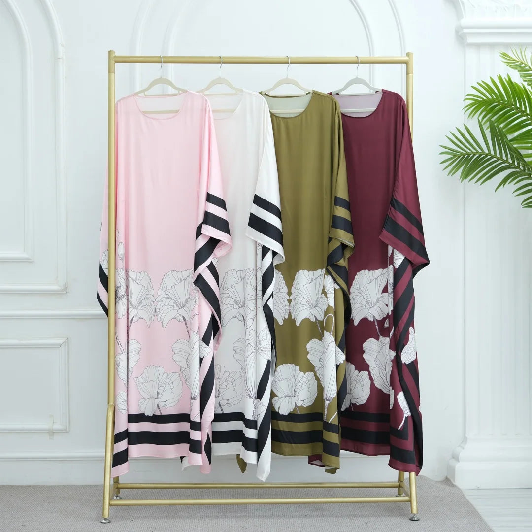 Ramadan Kebaya Muslim Abaya Damen Dubai Luxury Caftan African Dresses for Women Turkey Islam Moroccan Caftan Muslim Women's Dress