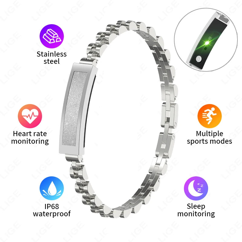 2025 nouvelle montre intelligente podomètre santé Bracelet intelligent femmes hommes sport Fitness étanche fréquence cardiaque surveillance du sommeil bracelets